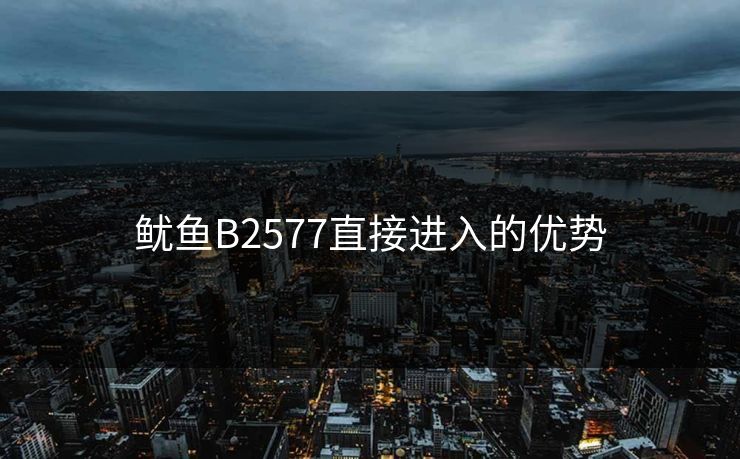 鱿鱼B2577直接进入的优势